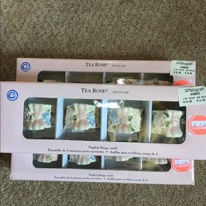 Pfaltzgraff tea rose napkin rings